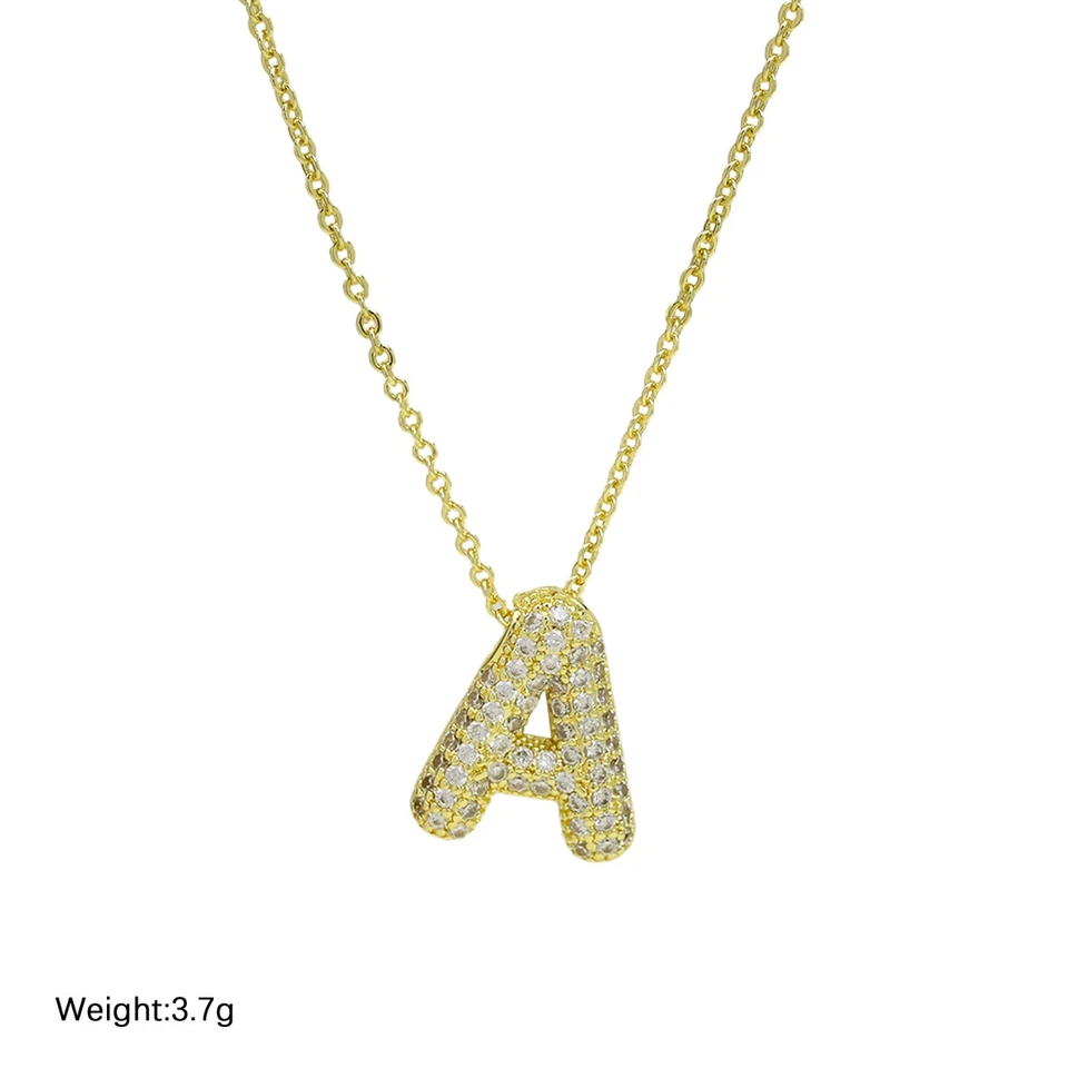 Personalized Silver Letter Pendant Necklace – Dainty Initial Jewelry for Women