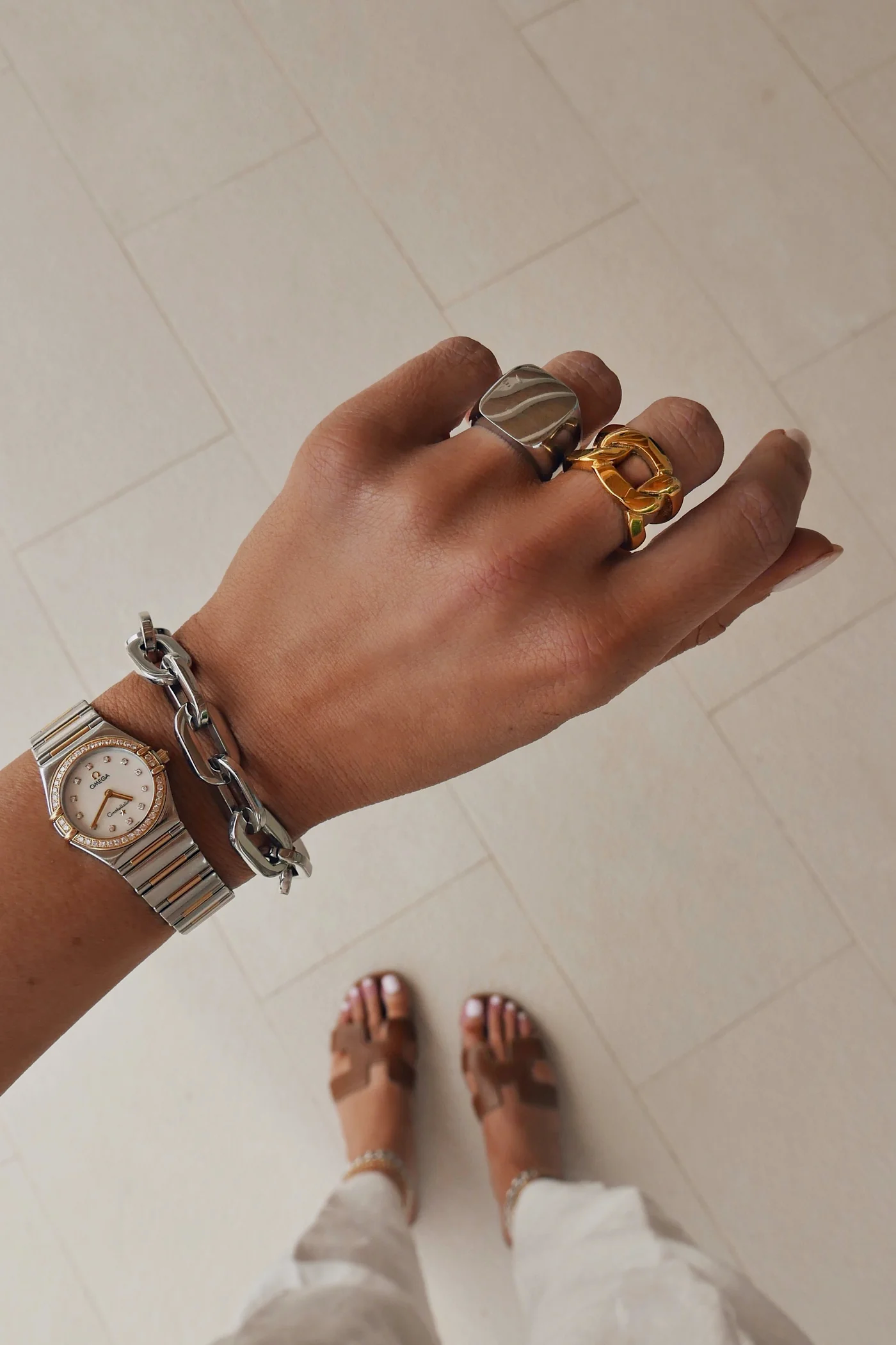 Gold Knot Ring – Chunky Interlocking Statement Band