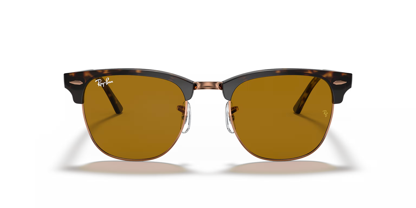 Ray-Ban Clubmaster Sunglasses – Iconic Retro Style with Modern Luxury (BROWN)