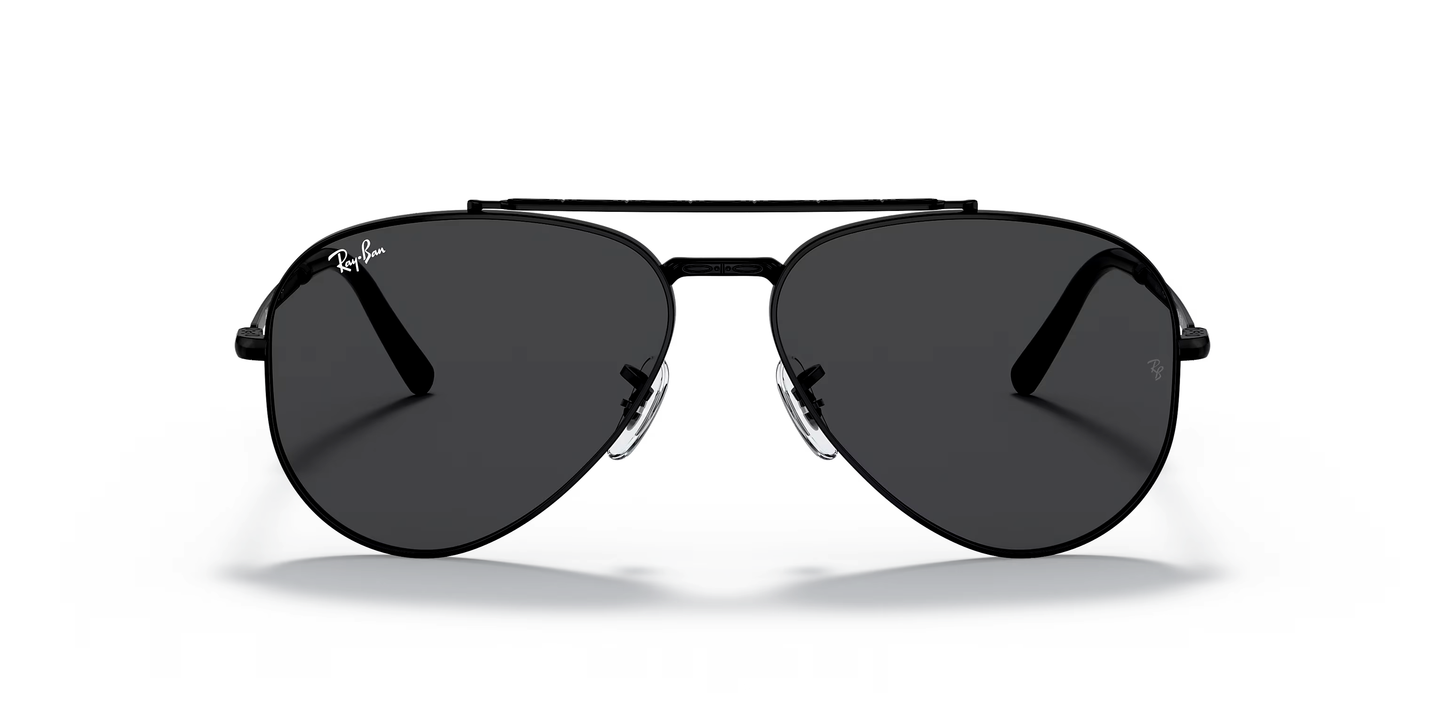 Ray-Ban New Aviator Sunglasses Black frame dark lenses