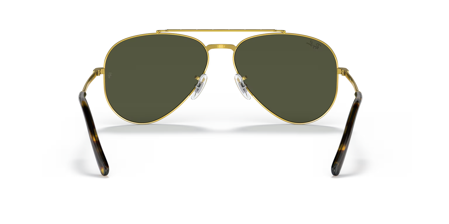 Ray-Ban New Aviator Sunglasses Gold Frame dark lenses