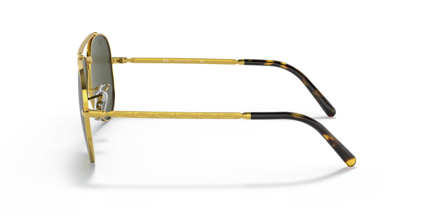 Ray-Ban New Aviator Sunglasses Gold Frame dark lenses