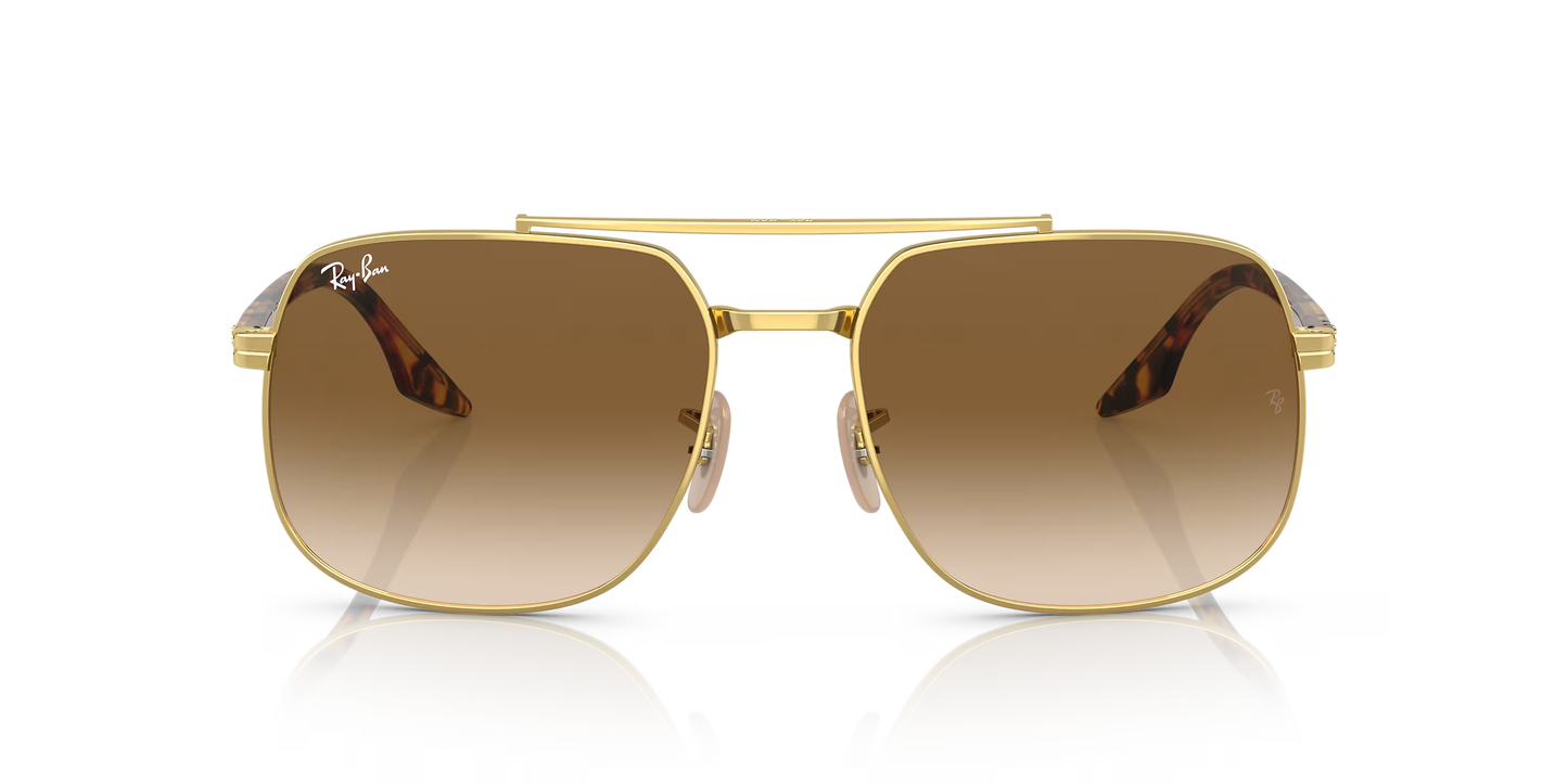 Ray-Ban Bain Bridge Sunglasses – Luxury Pilot Eyewear for Men & Women (GOLD)