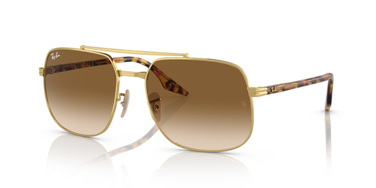 Ray-Ban Bain Bridge Sunglasses – Luxury Pilot Eyewear for Men & Women (GOLD)