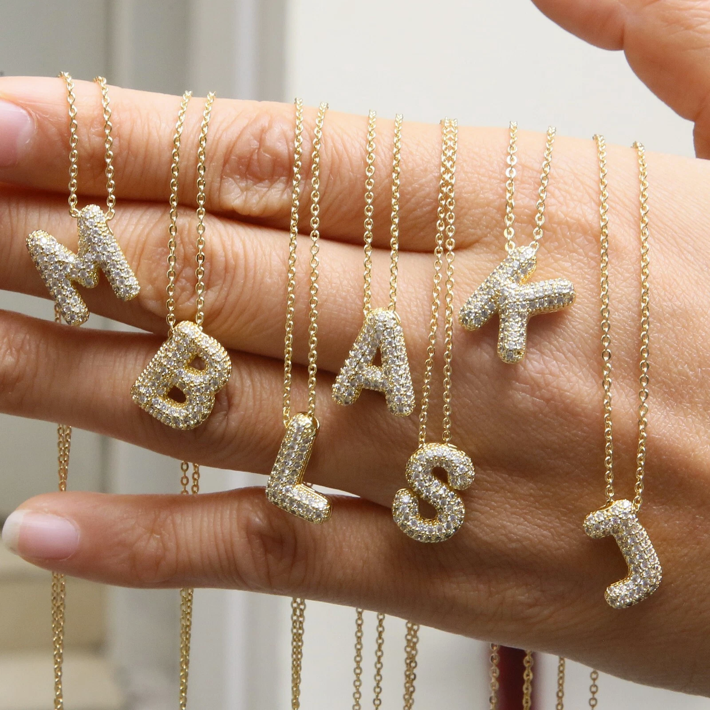 Personalized Silver Letter Pendant Necklace – Dainty Initial Jewelry for Women