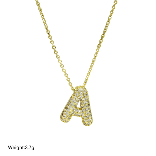 Personalized Silver Letter Pendant Necklace – Dainty Initial Jewelry for Women