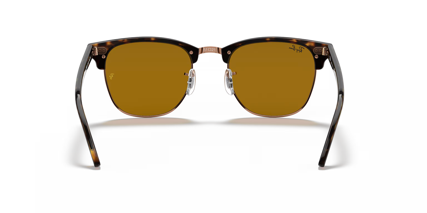 Ray-Ban Clubmaster Sunglasses – Iconic Retro Style with Modern Luxury (BROWN)