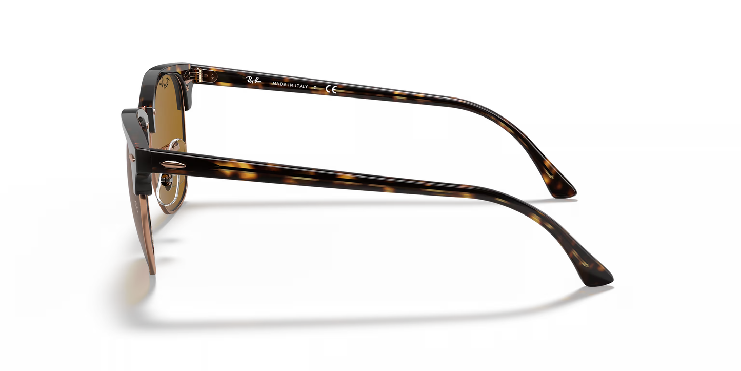 Ray-Ban Clubmaster Sunglasses – Iconic Retro Style with Modern Luxury (BROWN)