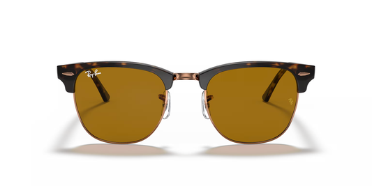Ray-Ban Clubmaster Sunglasses – Iconic Retro Style with Modern Luxury (BROWN)