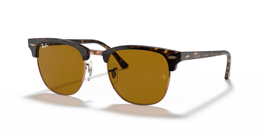 Ray-Ban Clubmaster Sunglasses – Iconic Retro Style with Modern Luxury (BROWN)