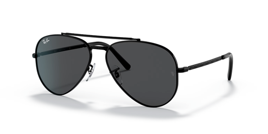 Ray-Ban New Aviator Sunglasses Black frame dark lenses