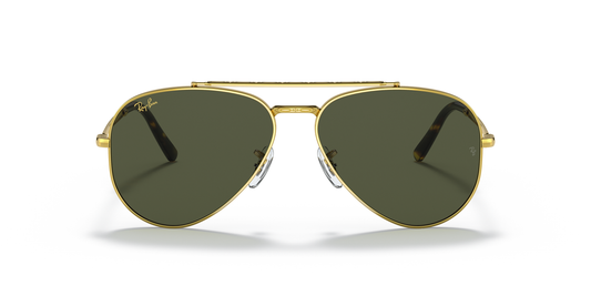 Ray-Ban New Aviator Sunglasses Gold Frame dark lenses
